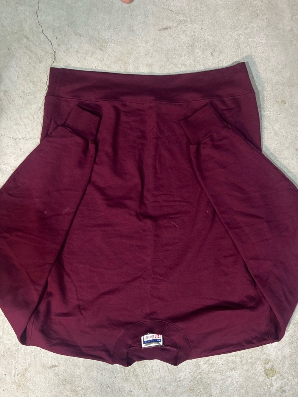 Women's Stretch A-Line Skirt in Burgundy